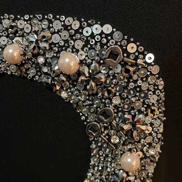 Moschino Cheap Chic Black Wool Question Mark Safety Pin Dress - Picture 5 of 13